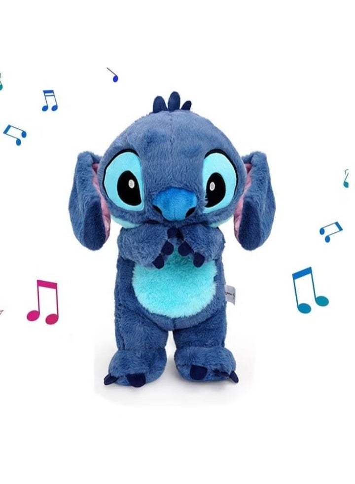 “30 cm Electric Plush STITCH Doll, a musical and interactive companion designed to comfort children at bedtime. Features engaging movements and soothing music for endless fun and relaxation. Made from high-quality PP cotton, soft and safe for children’s skin, making it a perfect gift that brings warmth and joy to every child.  Ideal for playtime, cuddling, and bedtime comfort. - Image 2